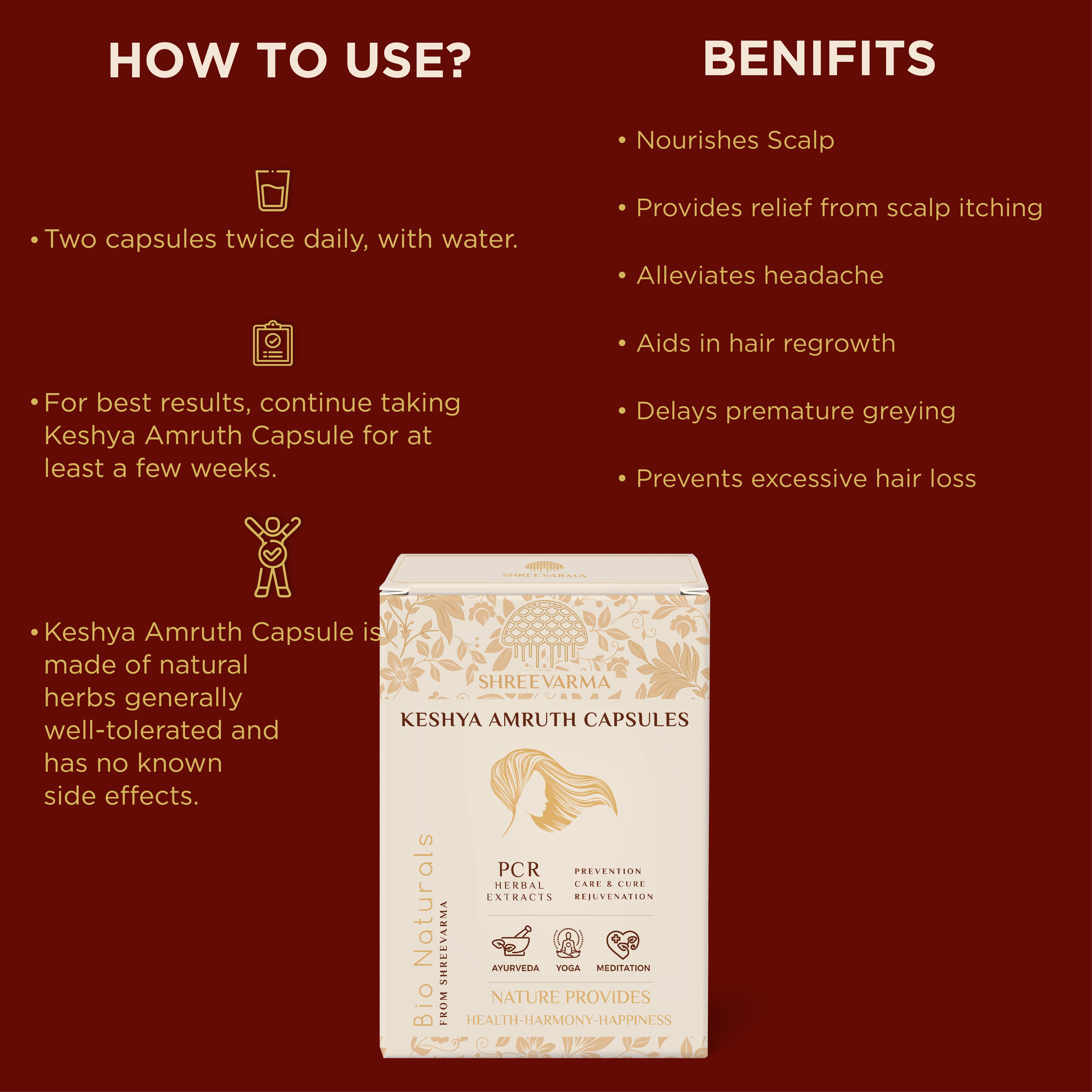 Keshya Amruth Capsule for Hair Growth