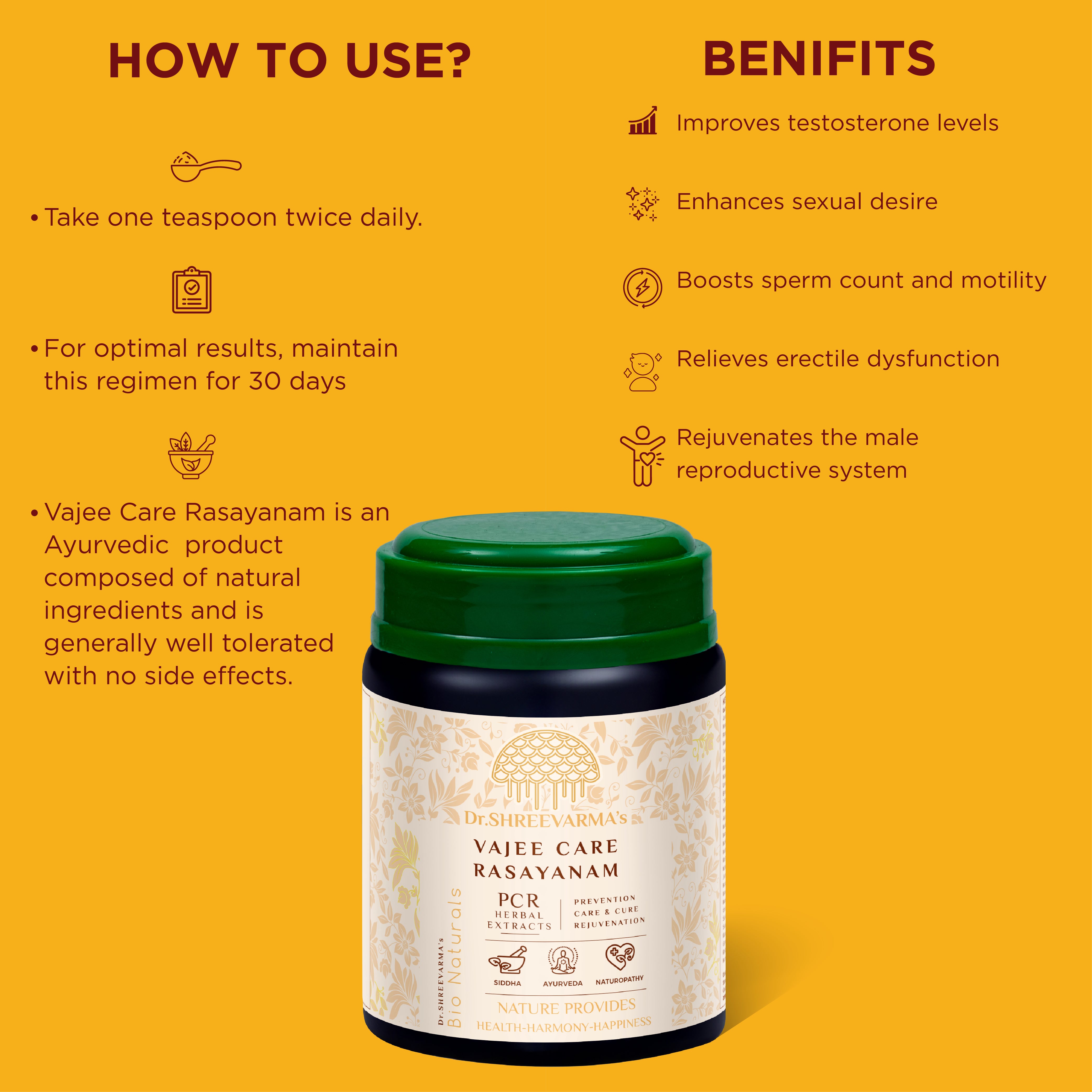 Vajee Care Rasayanam for Men's Wellness