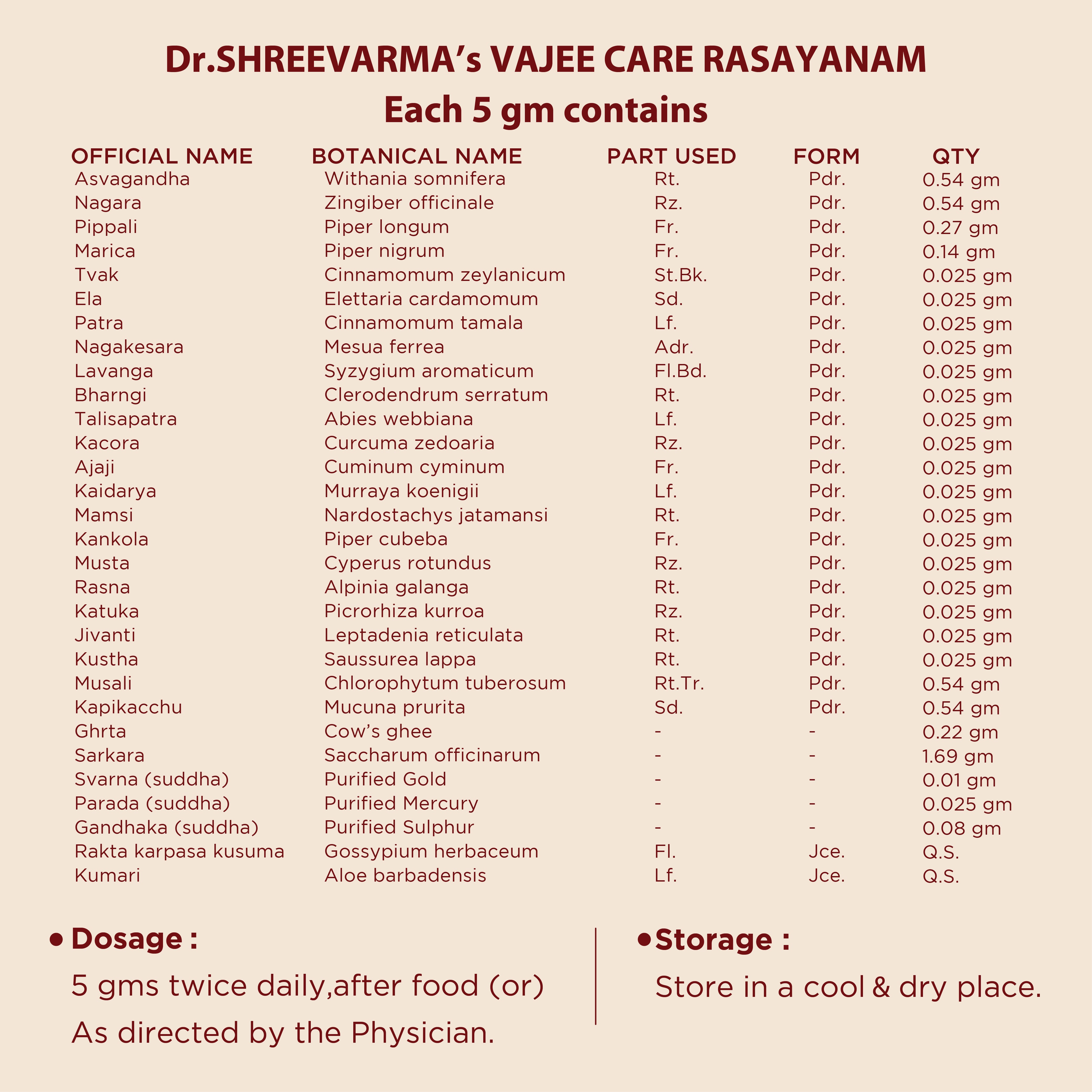 Vajee Care Rasayanam for Men's Wellness