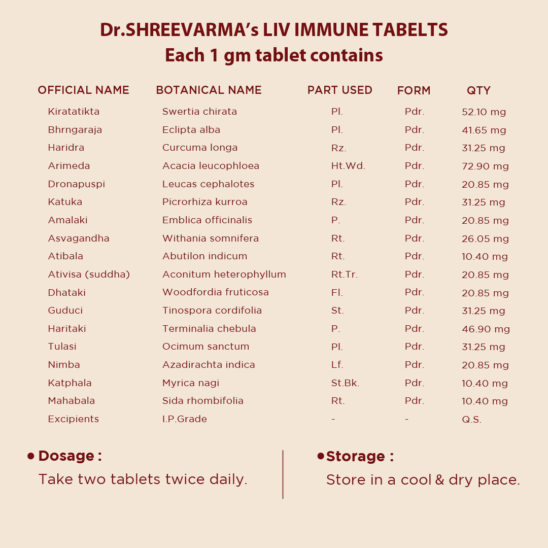 Liv Immune Tablets