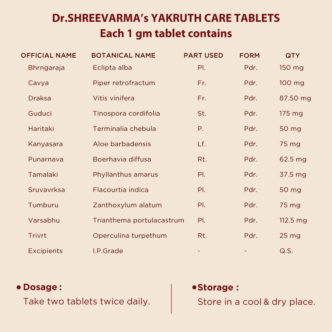 Yakruth Care Tablets