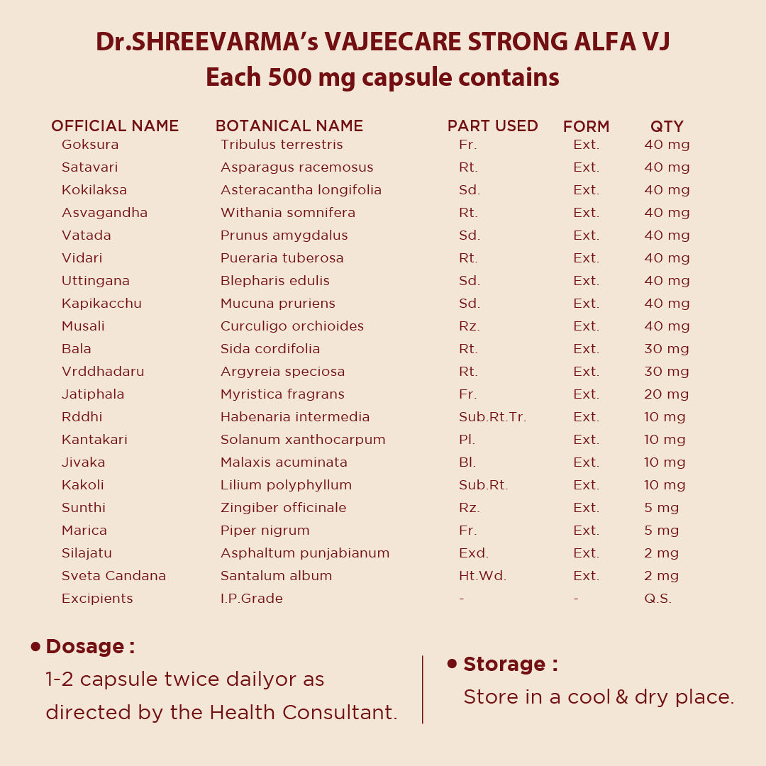 Vajee Care Strong Capsules